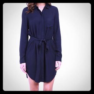 Navy Blue Medium Shirt Dress